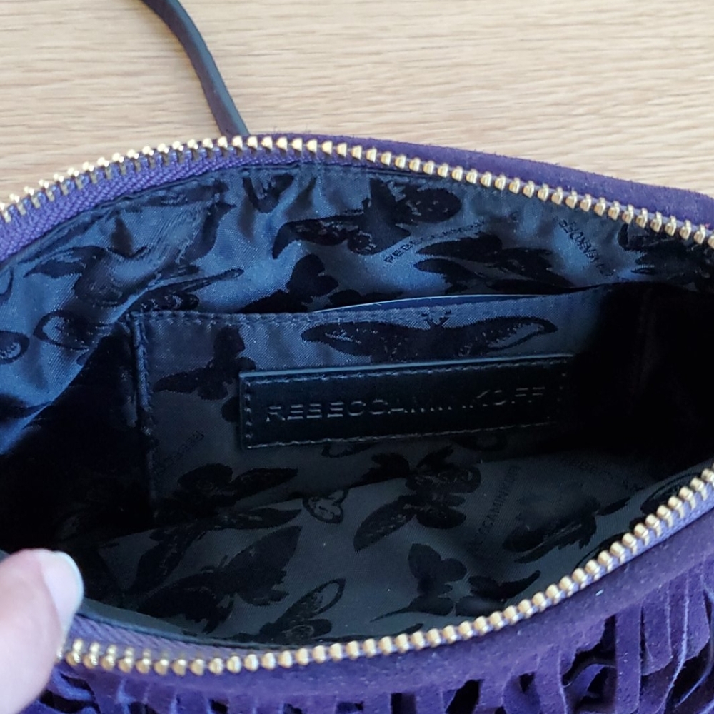 Rebecca Minkoff Finn Suede Fringe Convertible NEW - Picture 5 of 7